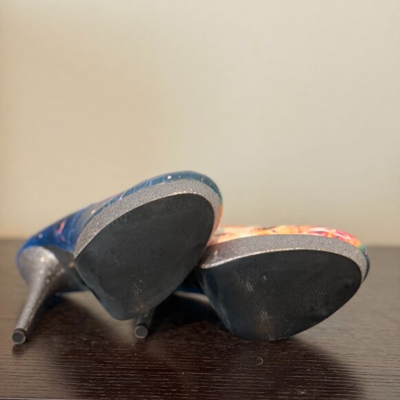 ! NWT - Iron Fist Unicornopia Glitter Closed Toe Platform Heels ! - Picture 7 of 8